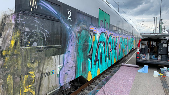VAP-Service Professionelle Graffiti-Entfernung schnell, schonend und ohne Rückstände in Sachsen